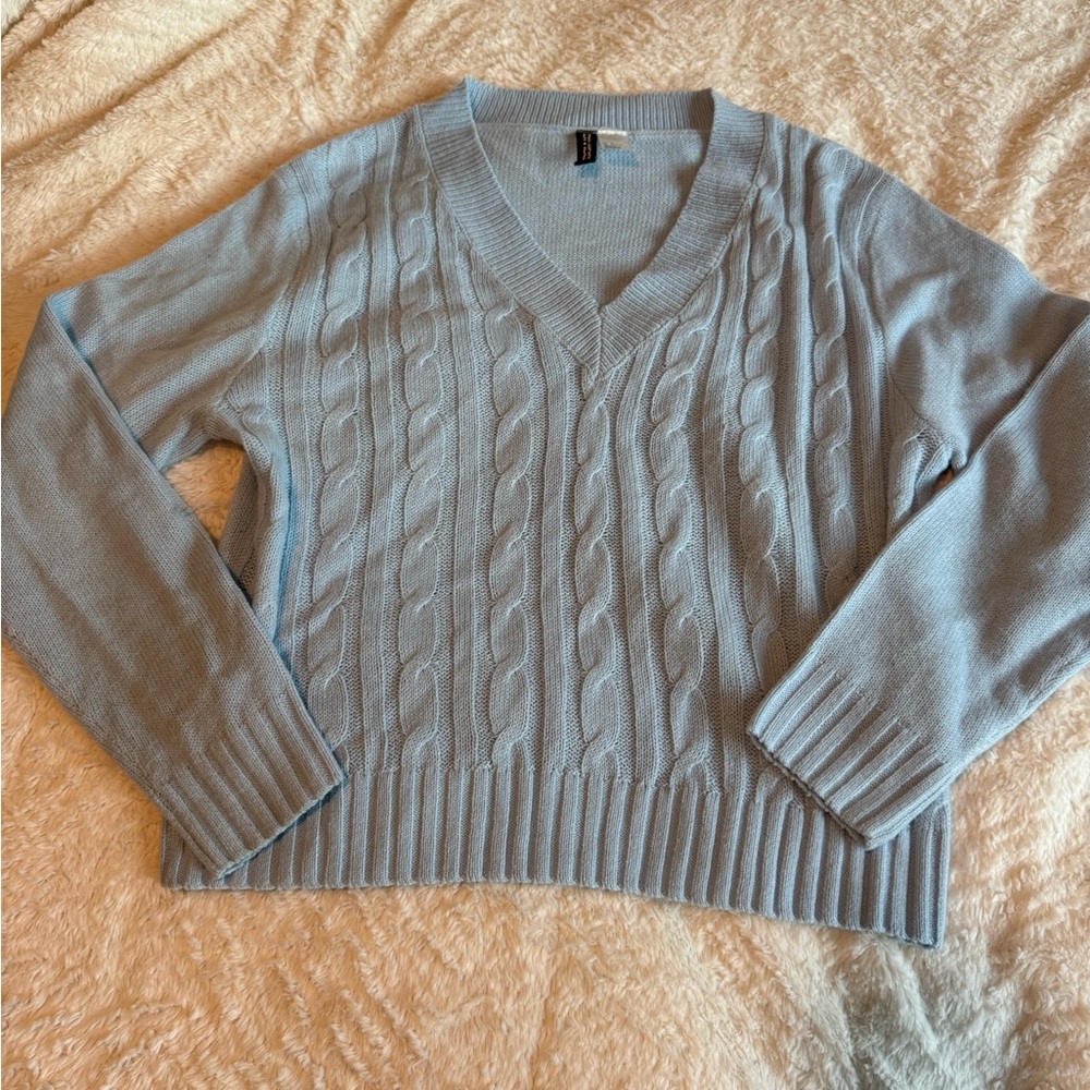 Blue Knit Sweater